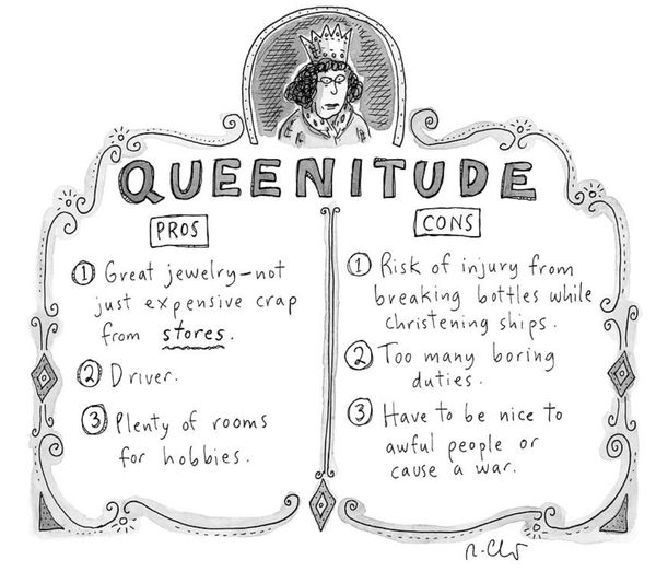 Roz Chast, Queenitude, 2021, July 5