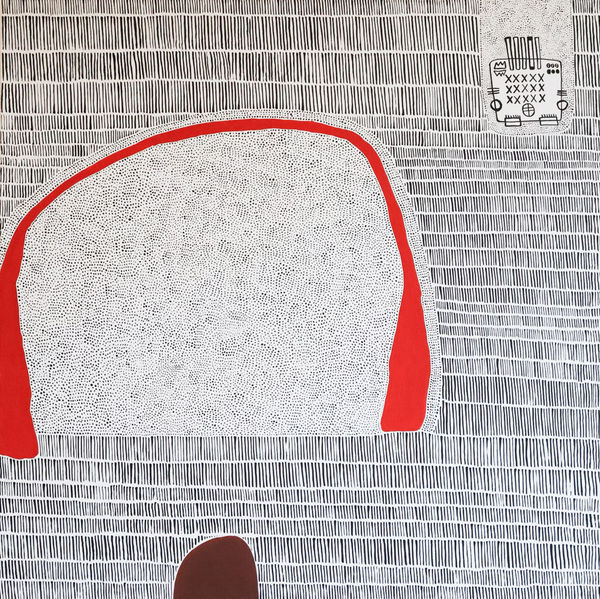 Maeve D'Arcy Has Been, 2024 oil and acrylic on canvas 20 x 20 in.