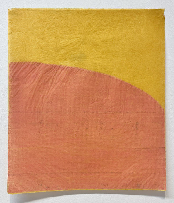 Allyson Strafella portion, 2016 typed marks on pigmented abaca paper 11.75 x 10 in.