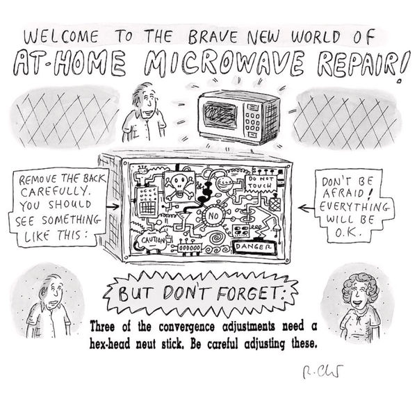 Roz Chast, At Home Microwave Repair, 2023 Oct 16