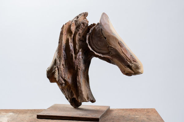 Alexandra Athanassiades Helen's Horse, 1998 bronze 8 ¼ x 8 ¼ x 5 in.
