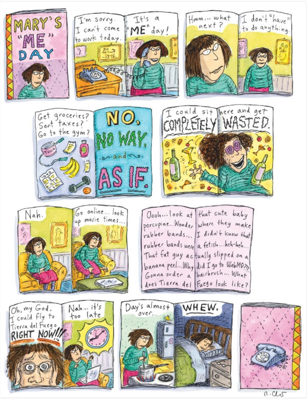 Roz Chast, Mary's Me Day, 2023, Nov. 20