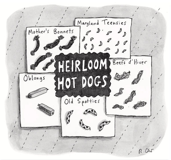 Roz Chast, Heirloom Hot Dogs, 2017, July 5