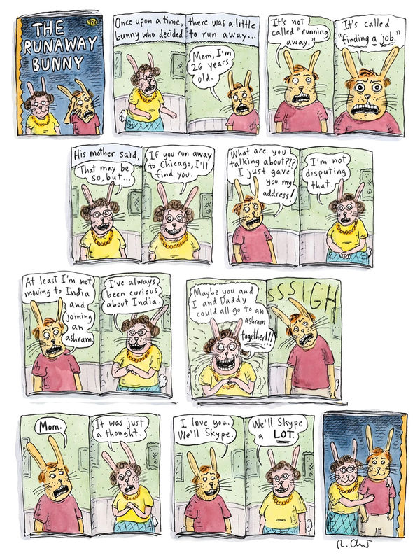 Roz Chast, The Runaway Bunny, 2015, Feb. 23