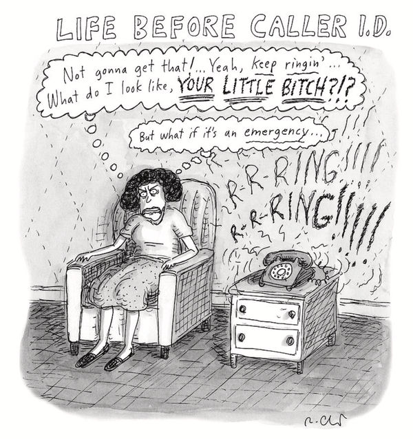 Roz Chast, Life Before Caller ID, 2018, Feb. 5