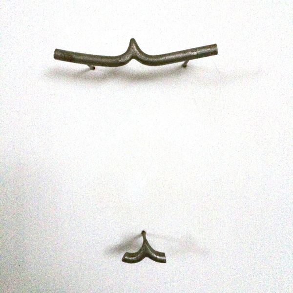 Barbara Zucker Liposuction Buttocks, 1989 steel 2 units, 12 x 8 x 2 in.