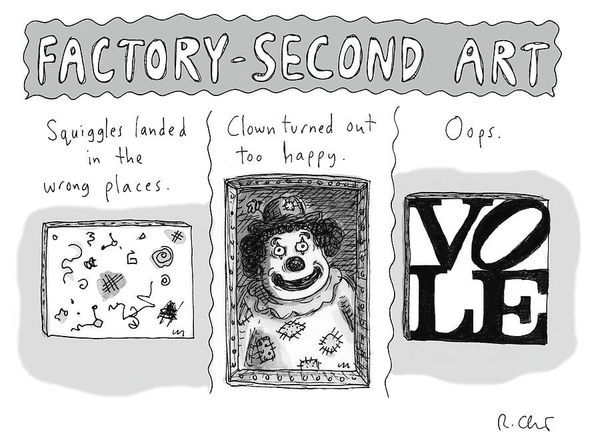 Roz Chast, Factory Second Art, 2017, Nov. 6