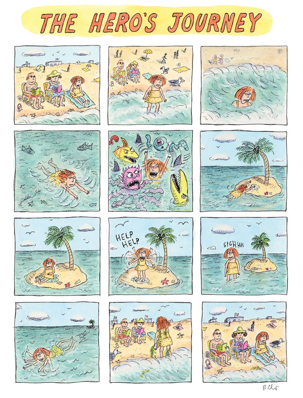 Roz Chast, The Hero's Journey, 2018, Aug. 20