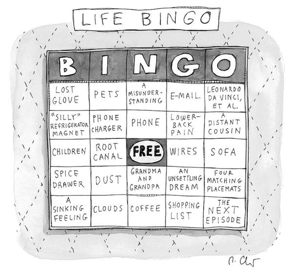 Roz Chast, Life Bingo, 2021, June 14