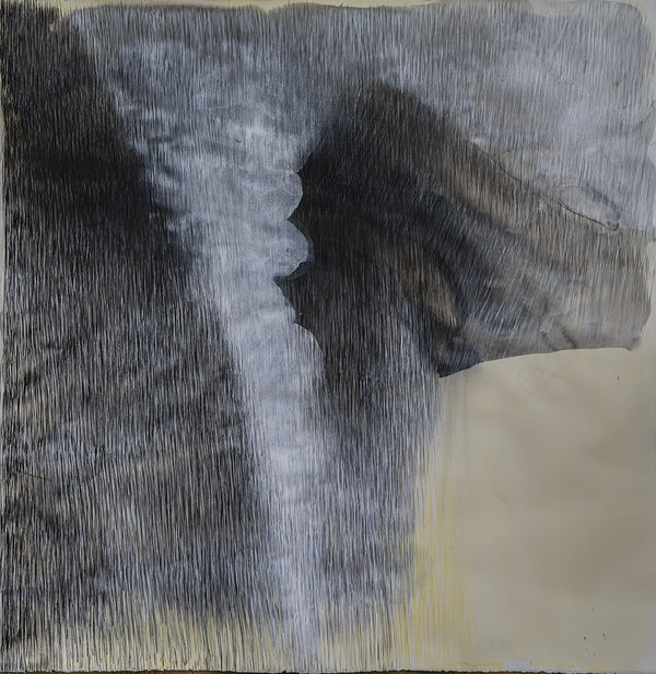 Dale Emmart Flood Rise, 2021 ink and gouache on paper 44 x 43 in.