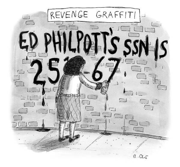 Roz Chast, Revenge Graffiti, 2019, May 21