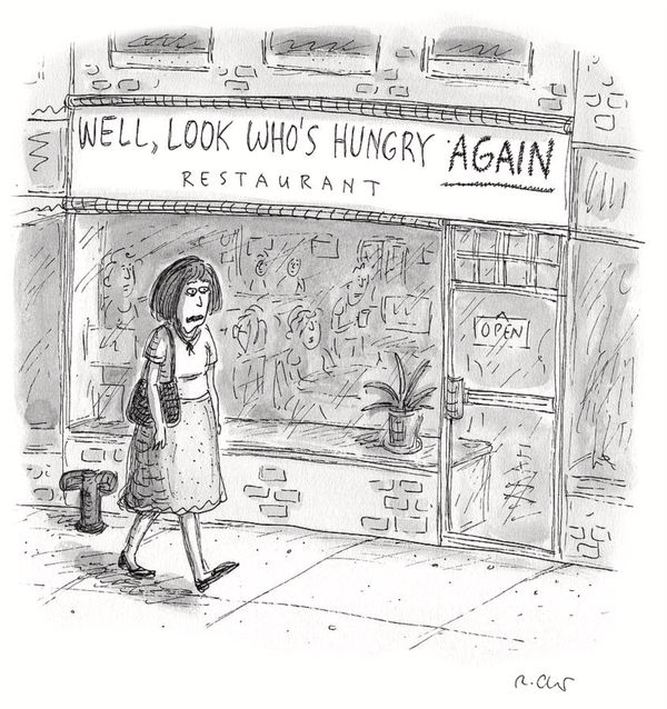 Roz Chast, Well, Look Who's Hungry, 2018, Jan. 1