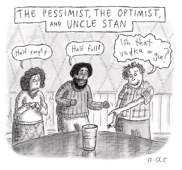 Roz Chast, The Pessimist the Optimist and Uncle Stan, 2018, Aug. 6