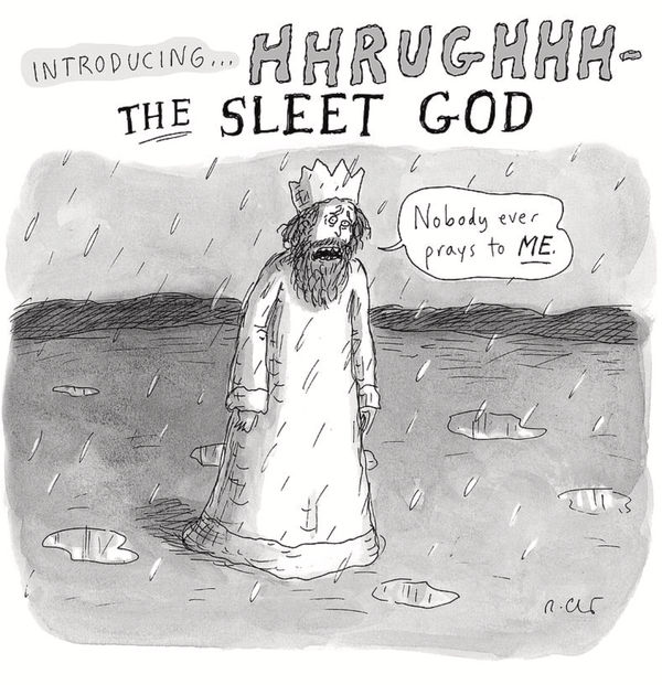 Roz Chast, The Sleet God, 2019, Jan.4