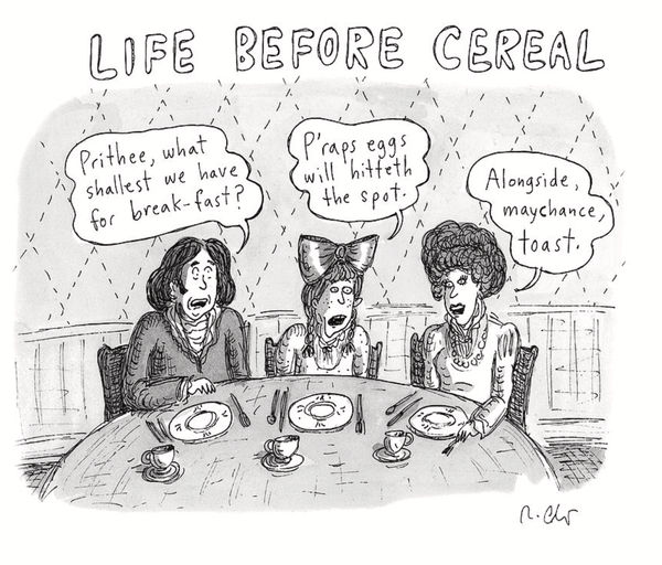Roz Chast, Life Before Cereal, 2019, June 24