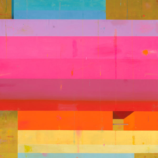 Deborah Zlotsky Brutalist Rainbow, 2017 oil on canvas 40 x 40 in.