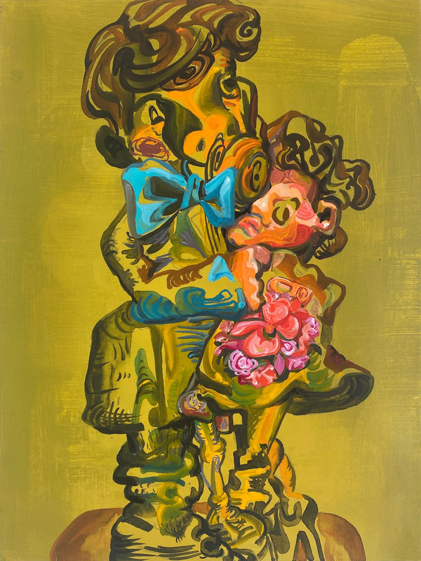 James Esber Crush, 2024 acrylic on PVC panel 12 x 9 in.