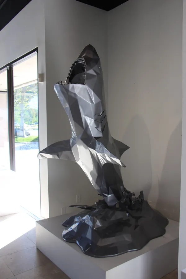 Richard Orlinski, Shark - 180 cm Gris Metal 8/8