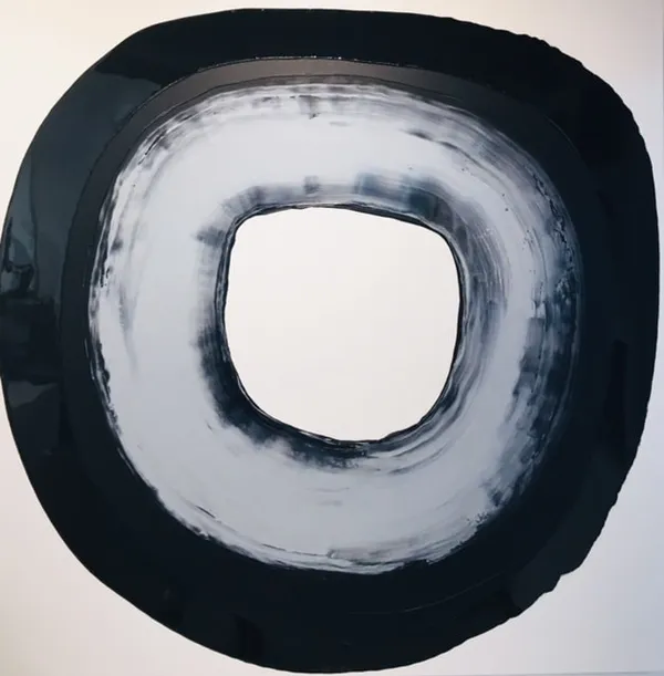 Ted Collier, Circle Series 4, black and gray gloss