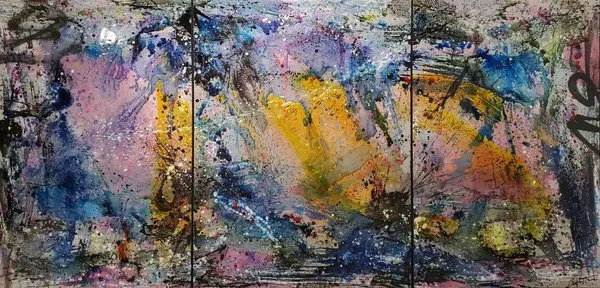 Cédric Bouteiller, Triptyque - Be Thankful, 2022