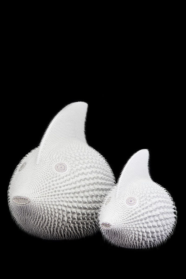 Eddy Maniez, Poisson Blanc 80 cm, 2020