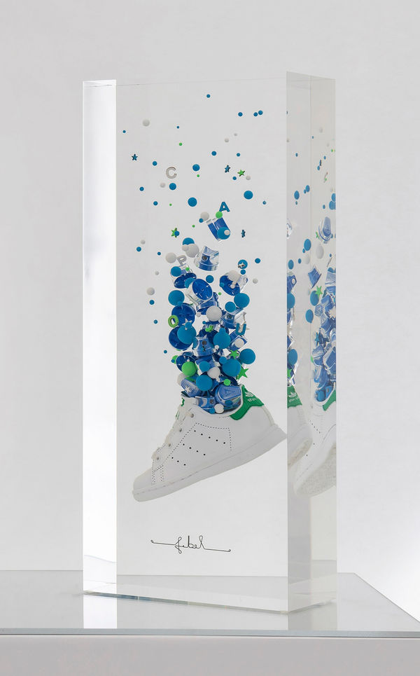 Francois Bel, Fétiche Urbain - Stan Smith, Blue, 2019
