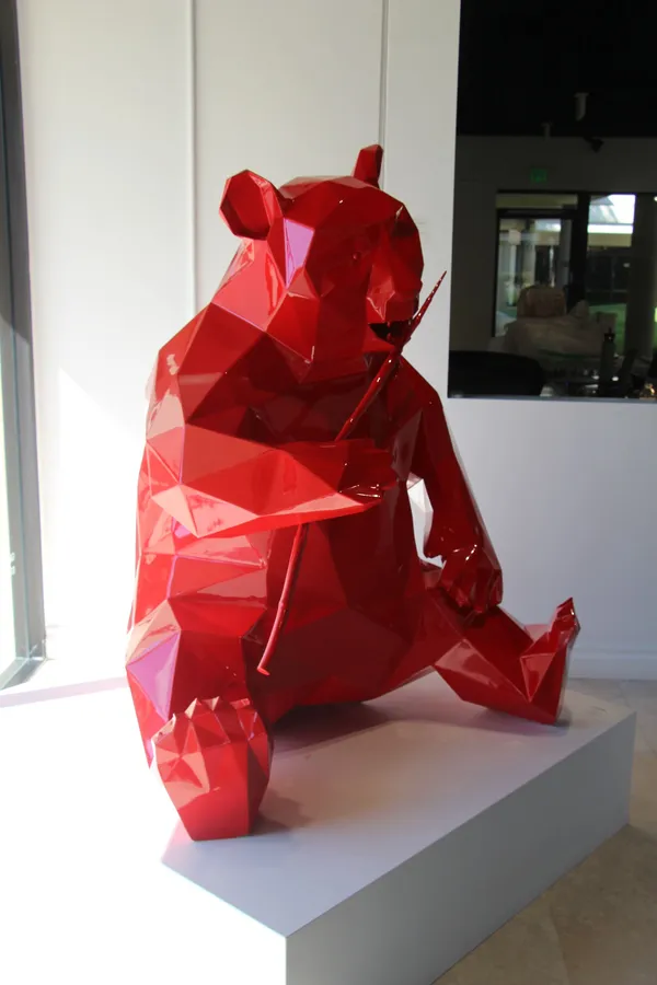 Richard Orlinski, Panda - 130 cm Orlinski Red 6/8