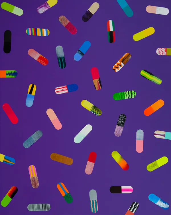 Vuk Vučković, Pills (Medium Violet), 2021