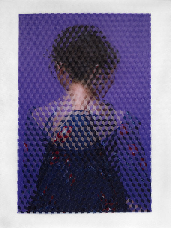 David Samuel Stern, Untitled Woven Portrait 14, 2020