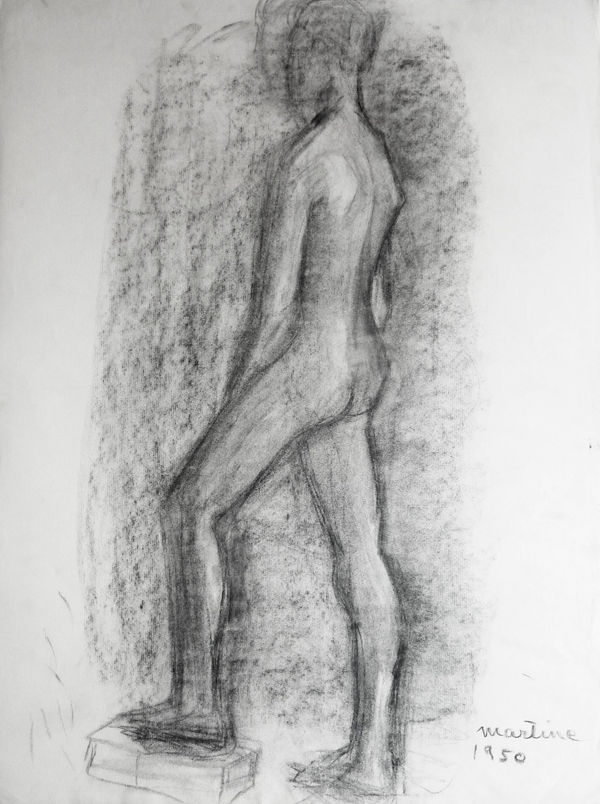 Martine Martine, Nu masculin debout I, 1950