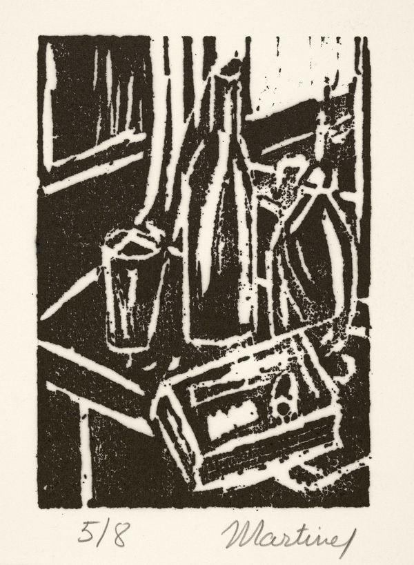 Martine Martine, Nature morte à la pipe, 1974