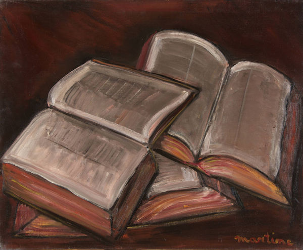 Martine Martine, Trois Livres ouverts, 1977