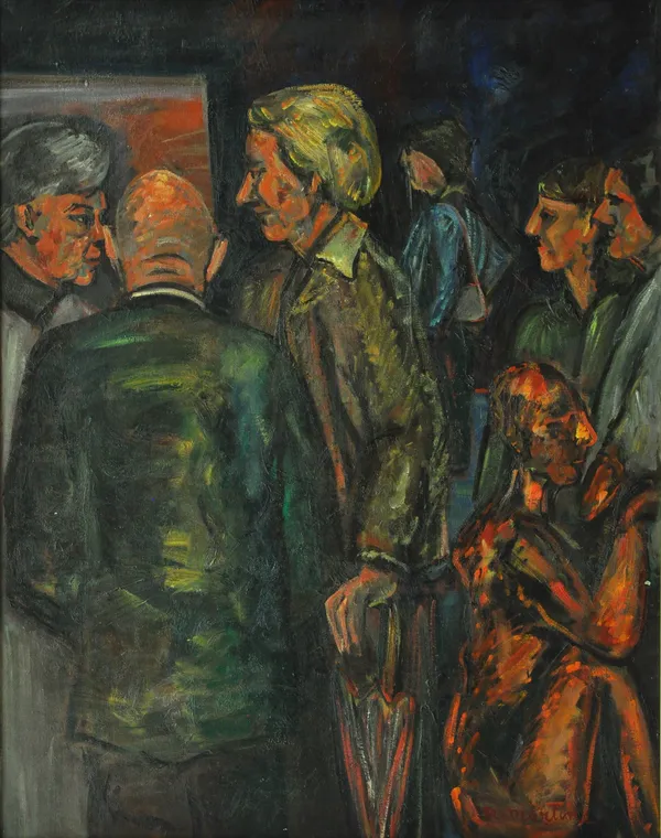 Martine Martine, Vue d'un vernissage, 1981