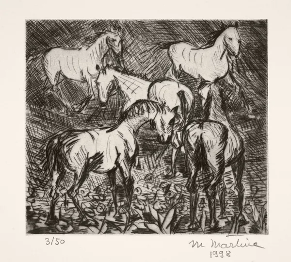 Martine Martine, Chevaux dans la nuit, 1998