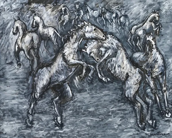 Martine Martine, Le Combat de chevaux gris, 2007