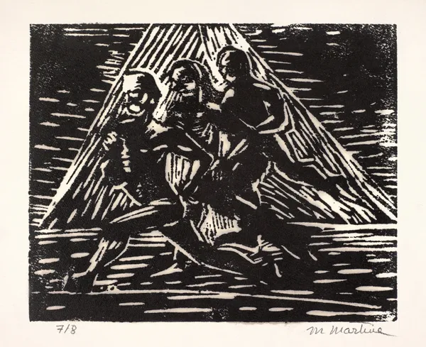 Martine Martine, Trois Coureurs dans la nuit, 2000