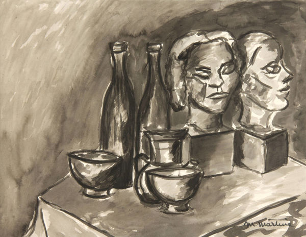 Martine Martine, Bustes et bouteilles I, 1978