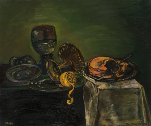 Martine Martine, Un dessert (d'après Willem Heda), 1984