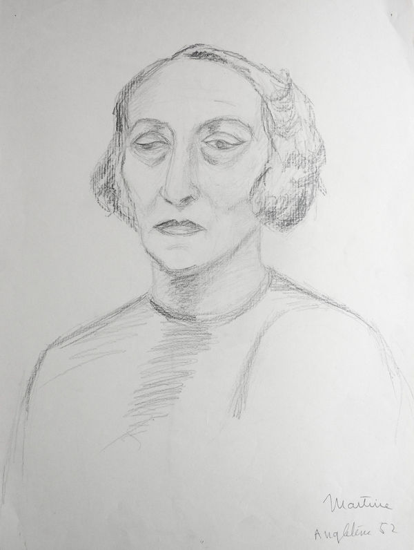 Martine Martine, Buste féminin IV, 1952