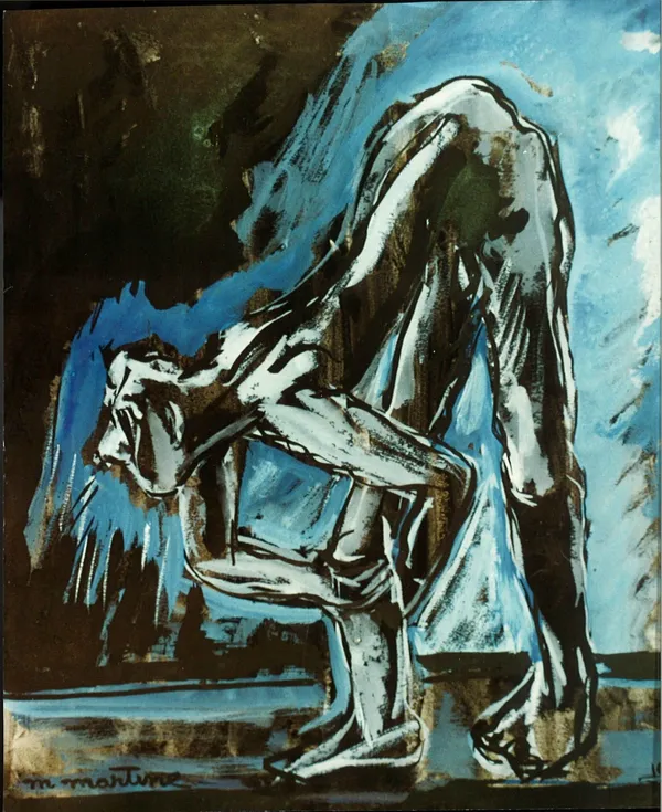 Martine Martine, Le Félin bleu de profil, 1995