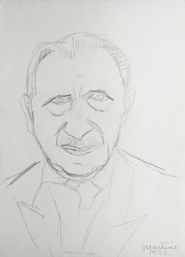 Martine Martine, Buste masculin III, 1953