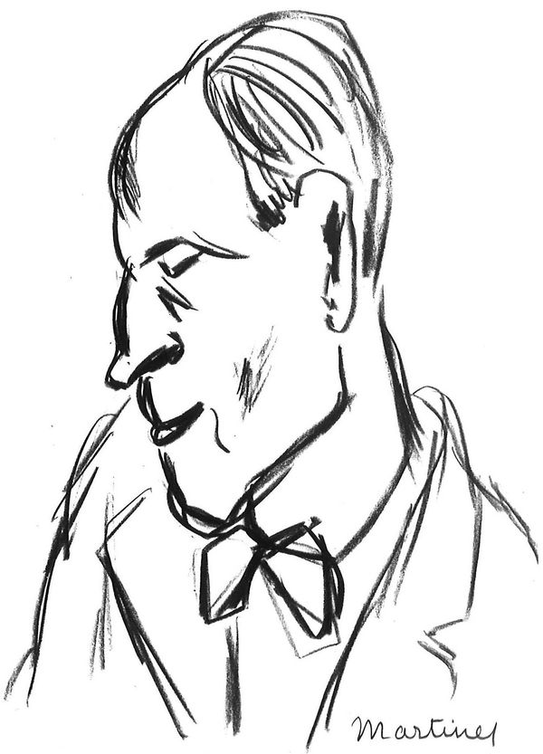 Martine Martine, Portrait d'homme, 1950