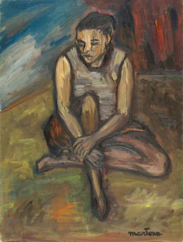 Martine Martine, Femme accroupie, 1965