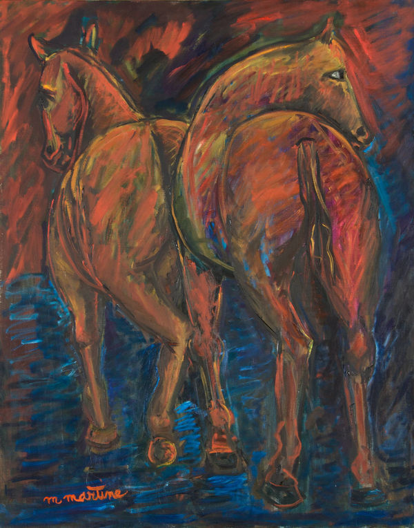 Martine Martine, Couple de chevaux, 2008