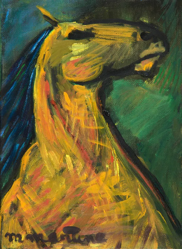 Martine Martine, Tête cheval jaune mini, 2007