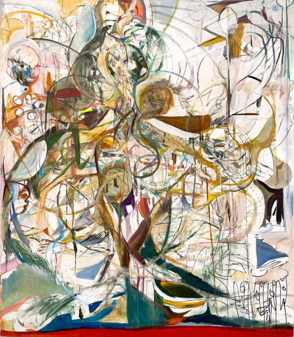 Samuel de Saboia The Day I Saw The Light, 2023 acrylic on canvas 153 x 133.5 x 3.5 cm 60 1/4 x 52 1/2 x 1 3/8 in