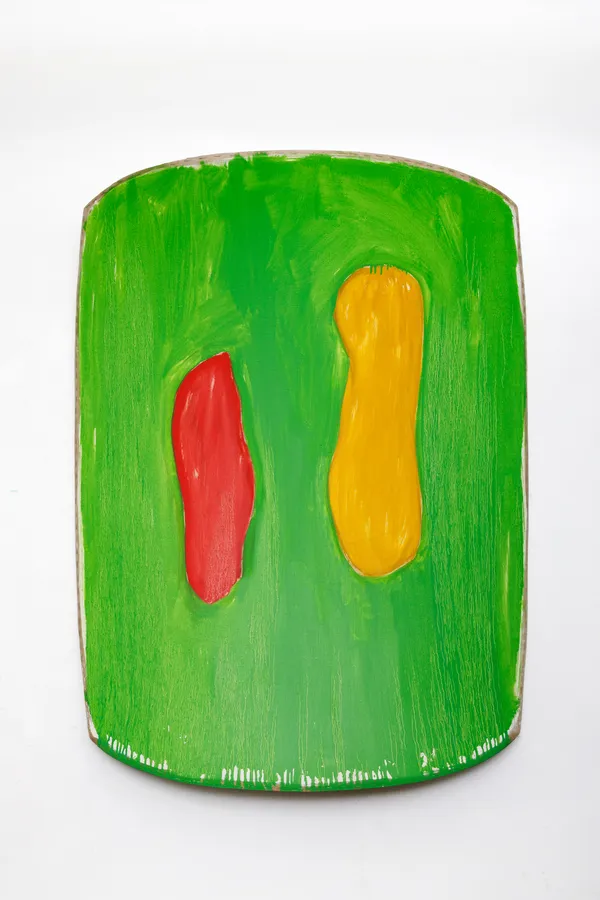 Ron Gorchov Arrichion, 2013 oil on linen on shaped stretcher 111 x 88 x 23 cm 43 3/4 x 34 5/8 x 9 in