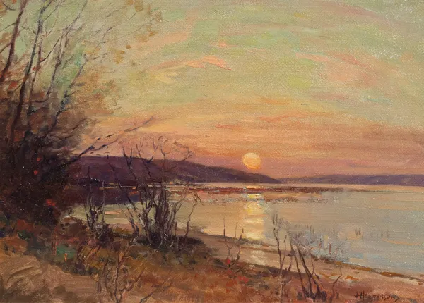 James Henderson Untitled - Sunset oil on canvas 15 1/2 x 11 1/4 in 39.4 x 28.6 cm