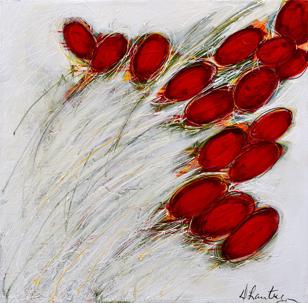 Danielle Lanteigne Coup de Vent, 2025 acrylic on canvas 36 x 36 in 91.4 x 91.4 cm signed lower right