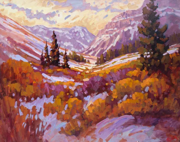 Ken Gillespie Trail to Baker Lake oil on canvas 48 x 60 in 121.9 x 152.4 cm signed lower right